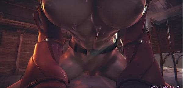  Starwars Hentai POV Ahsoka 3D 4D - blowjob and fucked cowgirl stily with creampie